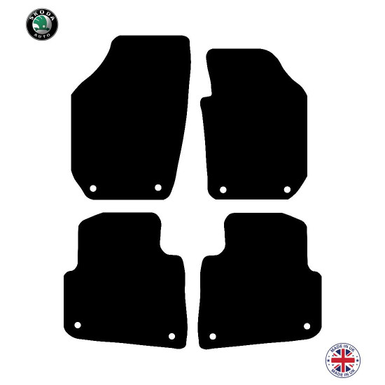 Skoda Roomster 2008-2015 Car Floor Mat Set